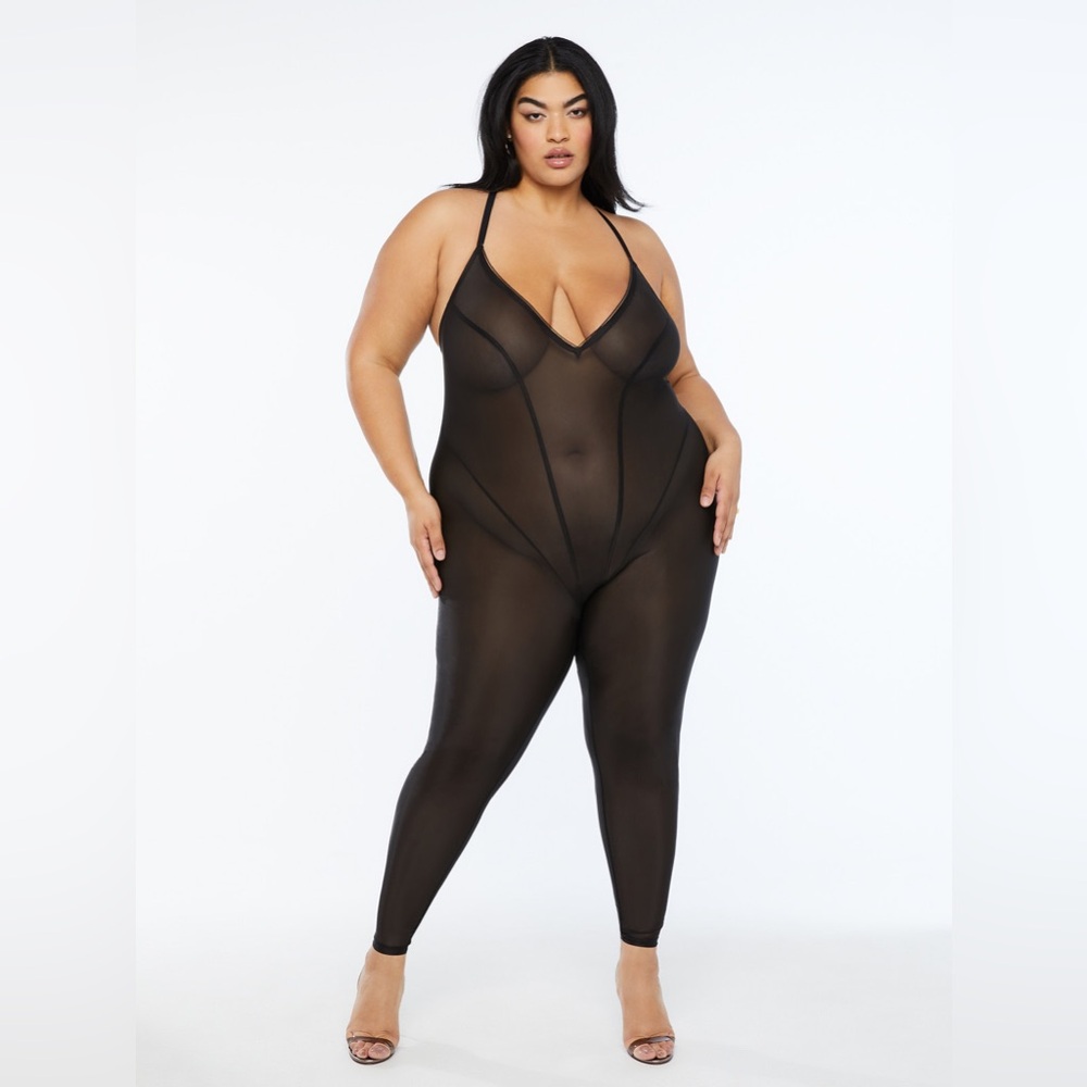 Savage X Fenty X-Ray Vision Catsuit Crotchless Catsuit BNWT